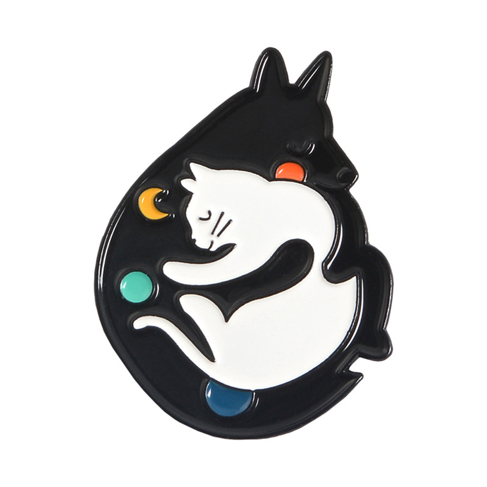 

Skull Cat Enamel Badge Brooches Cartoon Shirt Jacket Sweater Collar Pins, 4 #, 501 Original