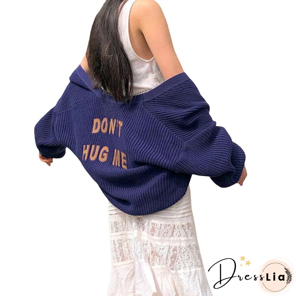 New Sweater Autumn White Knitted Cardigan Cute Bear Pattern Coat Sweater Female Clothes V Neck Button Tops