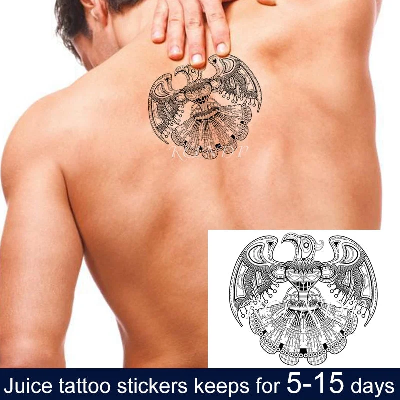 Waterproof Temporary Juice ink Sticker Egyptian Ancient Greek Mythology Cleopatra Fruit Gel Long lasting Tattoo for men women
