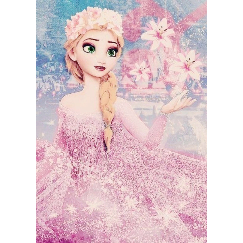 

30*40CM - Round Drill Diamond Painting - Cartoon Princess, 501 Original