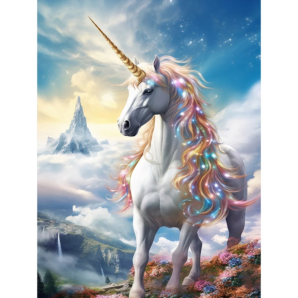 Diamond Art Unicorn Animal, 5d Full Drill Paint With Diamond