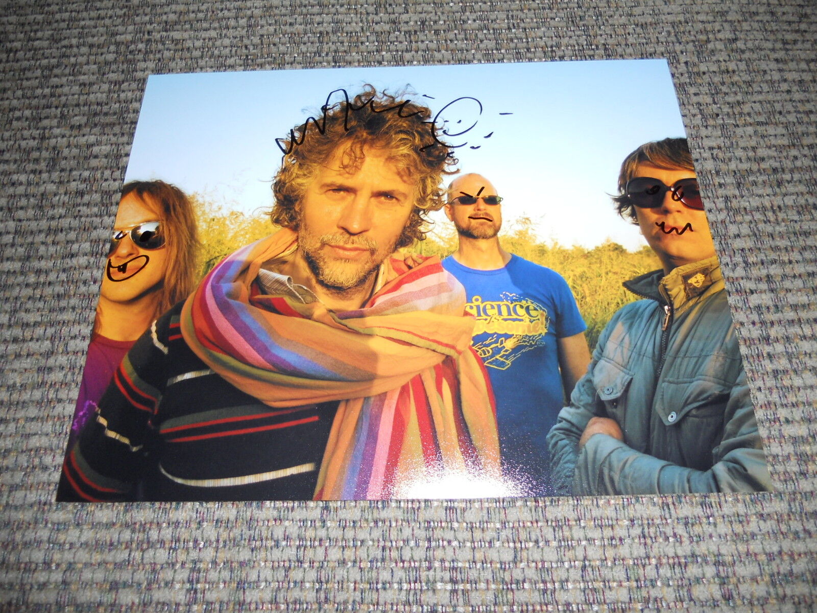 Flaming Lips Wayne Signed Autographed 8x10 Live Concert Music Photo Poster painting #2