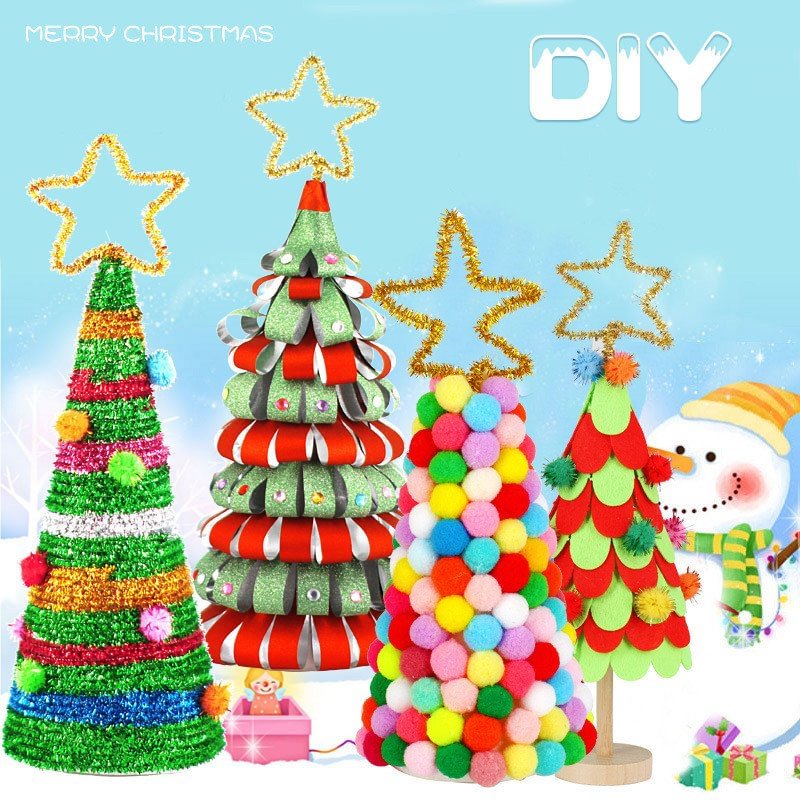 DIY Children Creative Handmade Christmas Tree Toy