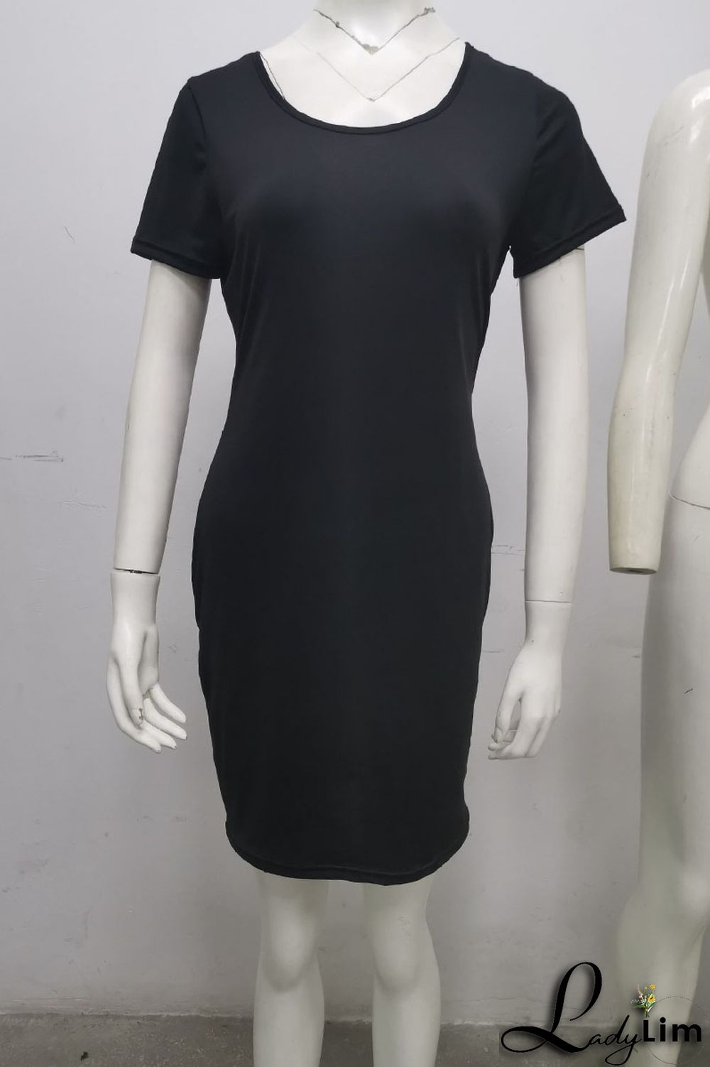 Red Sexy Casual Solid Split Joint U Neck Straight Dresses