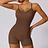 Guraa Seamless Yoga Set Women Tracksuit Fitness Rompers Sexy One Piece Sports Bra Gym Push Up Workout Clothes JumpSuits Sportswear