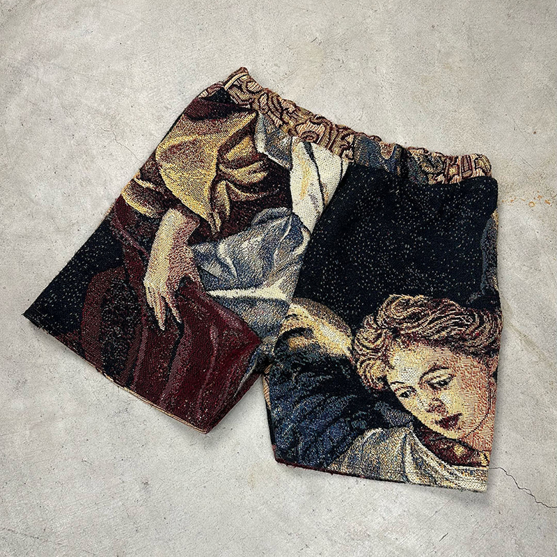 Loveciss®/ Guardian Angel Print Casual Street Shorts