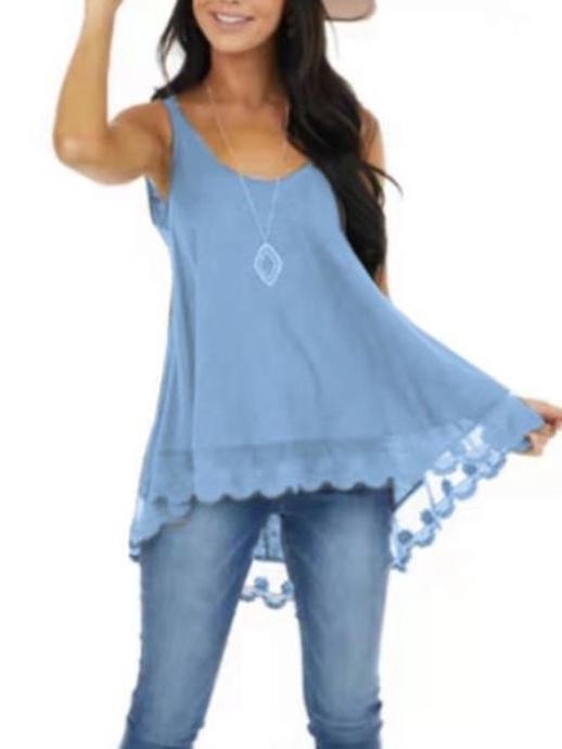 Women Half Sleeve V-neck Solid Color Dress