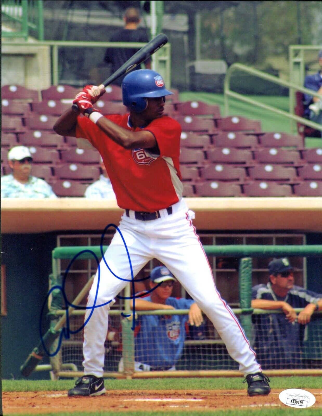 JSA Adam Jones Autographed Signed AUTO 8.5x11 Photo Poster painting Inland Empire 66ers TRB 811