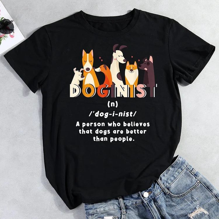 Doginist Funny Dog Lover Definition T-Shirt-013033-CB