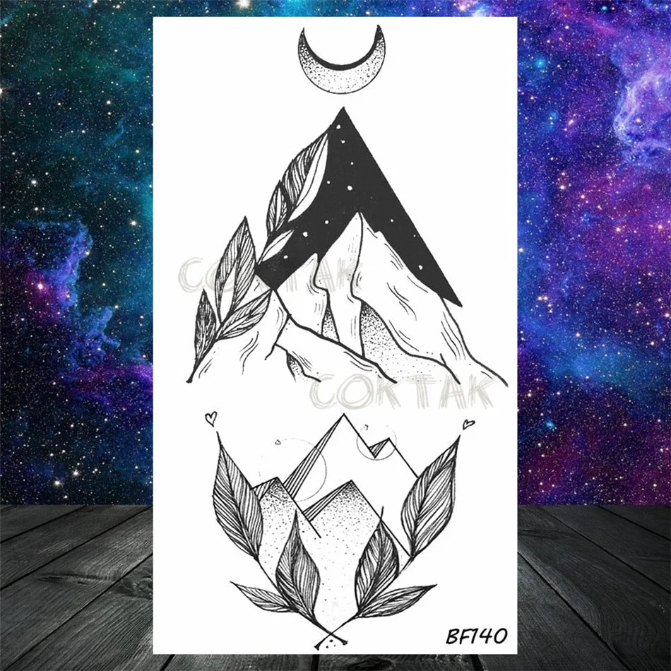 Lovely Small Planets Temporary Tattoos Realistic Sheets Body Art Arm Tattoos Paper For Adult Kids Fake Waterpoof Tattoo Sticker