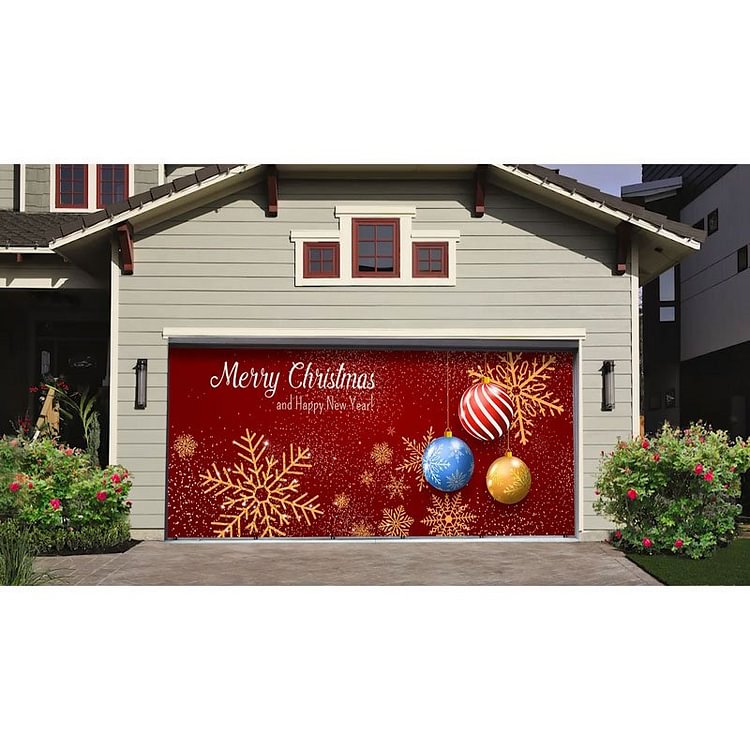 Balloon snowflake mural decoration