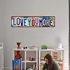 Love You More Vintage Metal Sign Plaque Above Door Street Sign Express Love & Warmth for Bedroom Living Room Home Bar Coffee Wall Decor