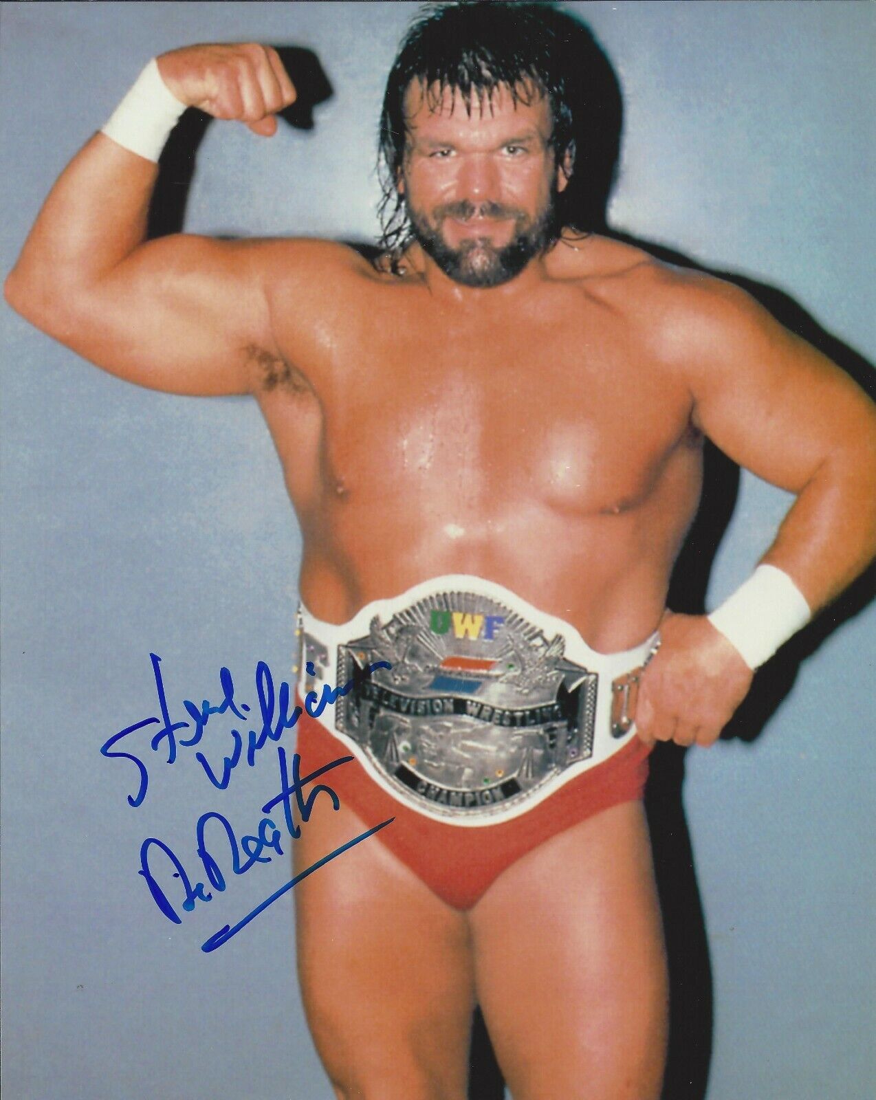 Steve Williams Dr. Death autographed 8x10 WWF WCW #3 Deceased  Shipping