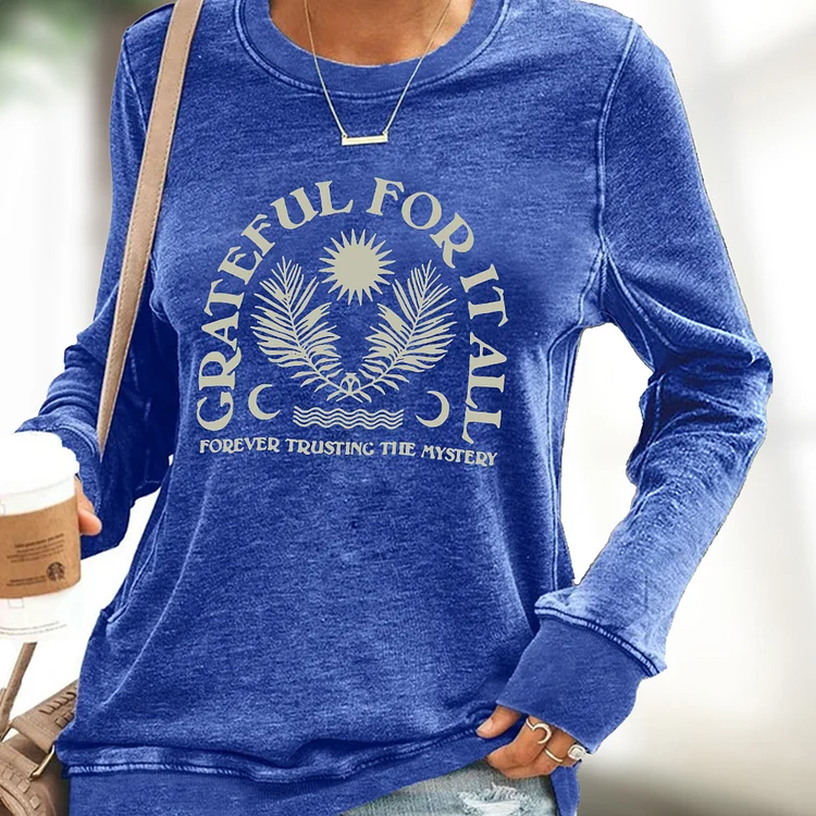 Craterul For All Forever Trusting The Mystery long sleeve t-shirt for women