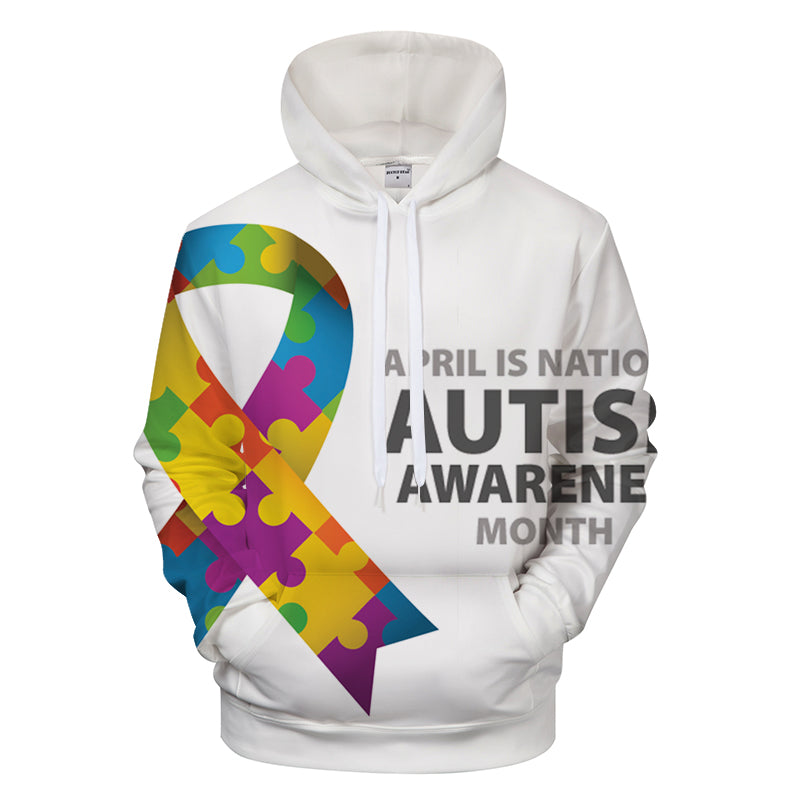 Autism Awareness 3D - Sweatshirt, Hoodie, Pullover- Support Autism Awareness Movement 3hoodie