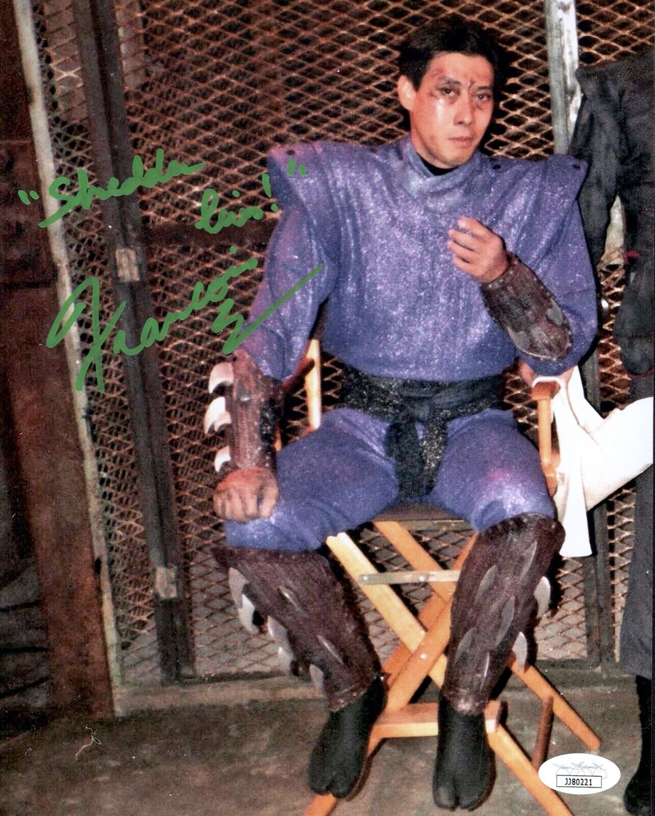 FRANCOIS CHAU Signed SHREDDER TEENAGE MUTANT NINJA TURTLES 8x10 Photo Poster painting JSA COA