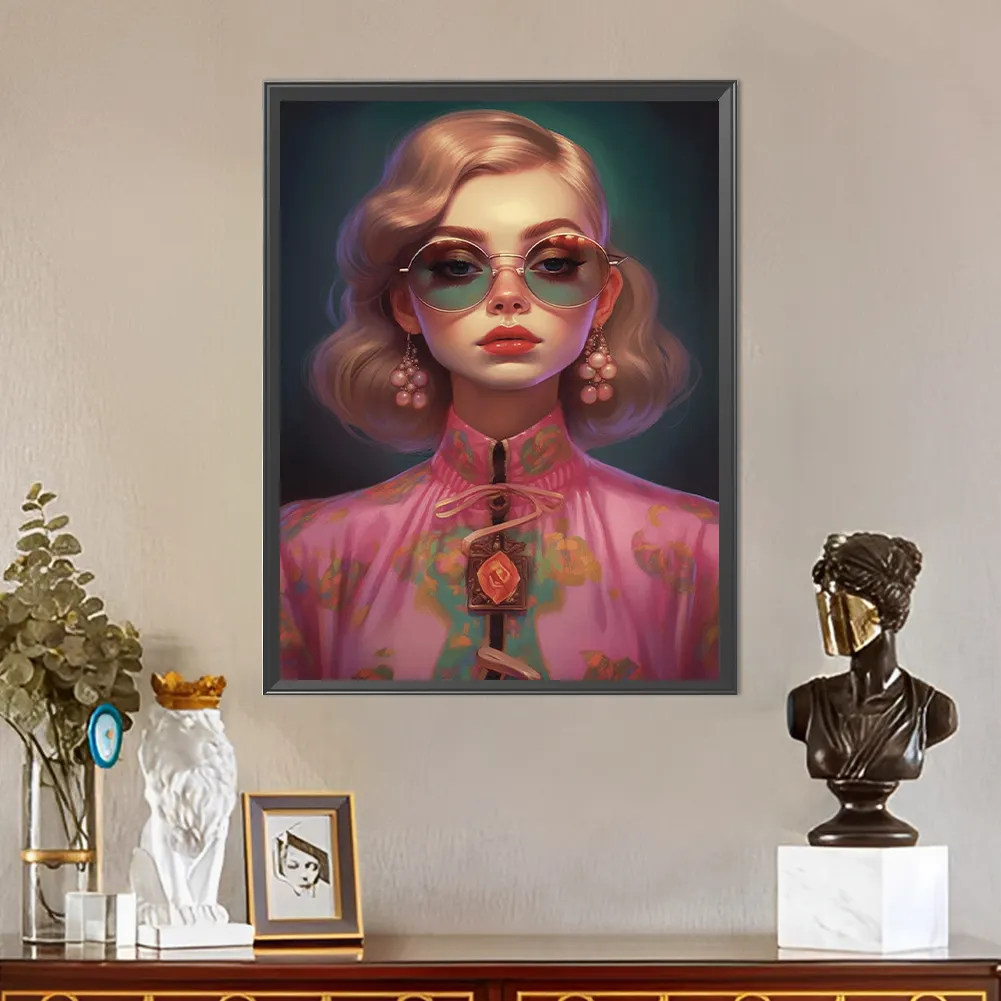 Diamond Painting - Full Round Drill - Girl(Canvas|40*50cm)