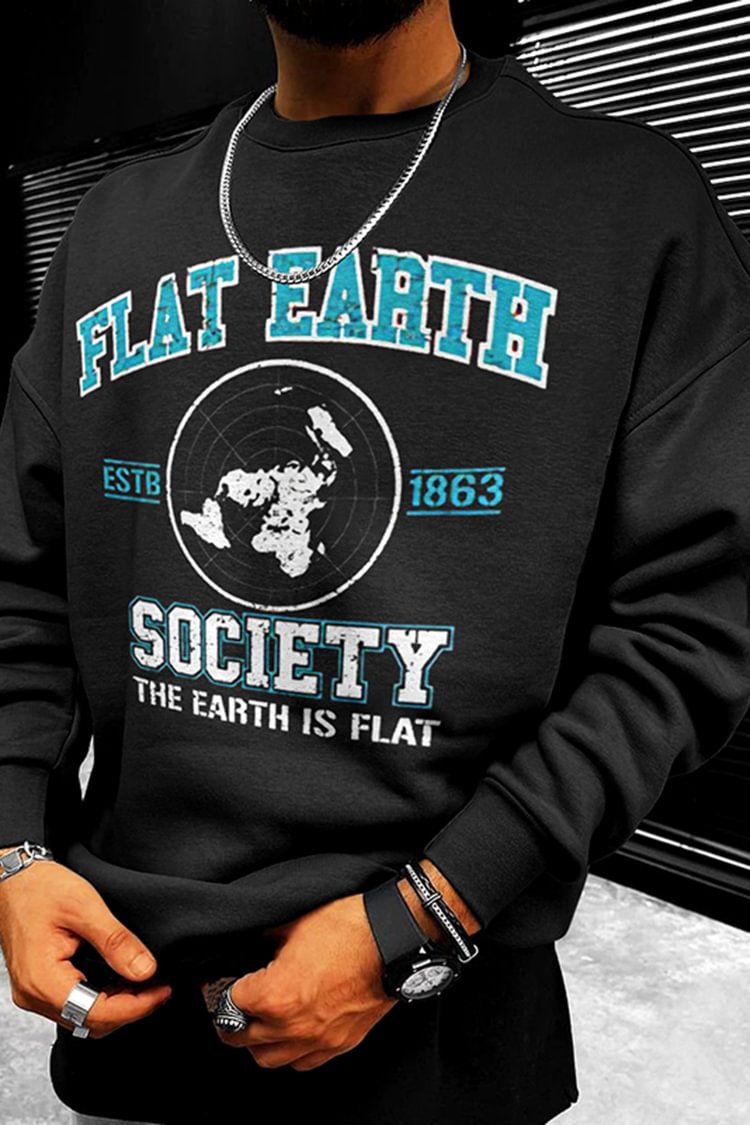 Tiboyz Society The Earth Is Flat Sweatshirt