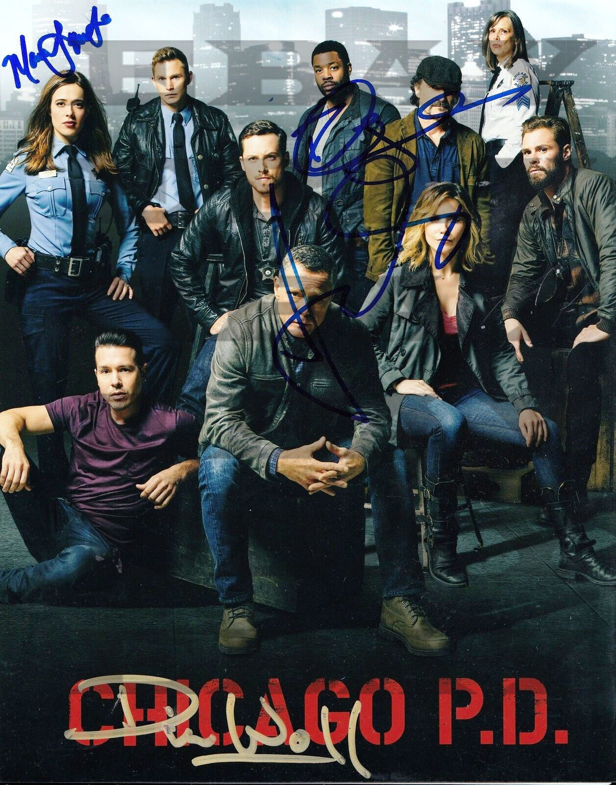 Dick Wolf and Members the Cast of CHICAGO Signed 8x10 Photo Poster painting Reprint