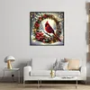 Christmas Wreath With Cardinals-11CT Stamped Cross Stitch 45*45cm/17.72*17.72in tapestrymarket