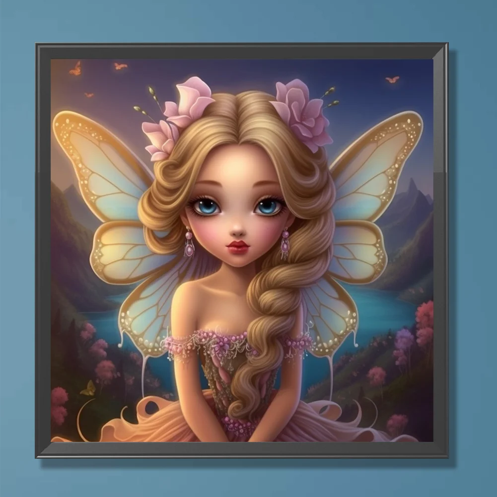 Diamond Painting - Full Round Drill - Elf Girl(Canvas|30*30cm)