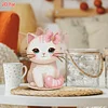 2D Flat DIY Cat Acrylic Shaking Head Diamond Painting Tabletop Ornaments Kit