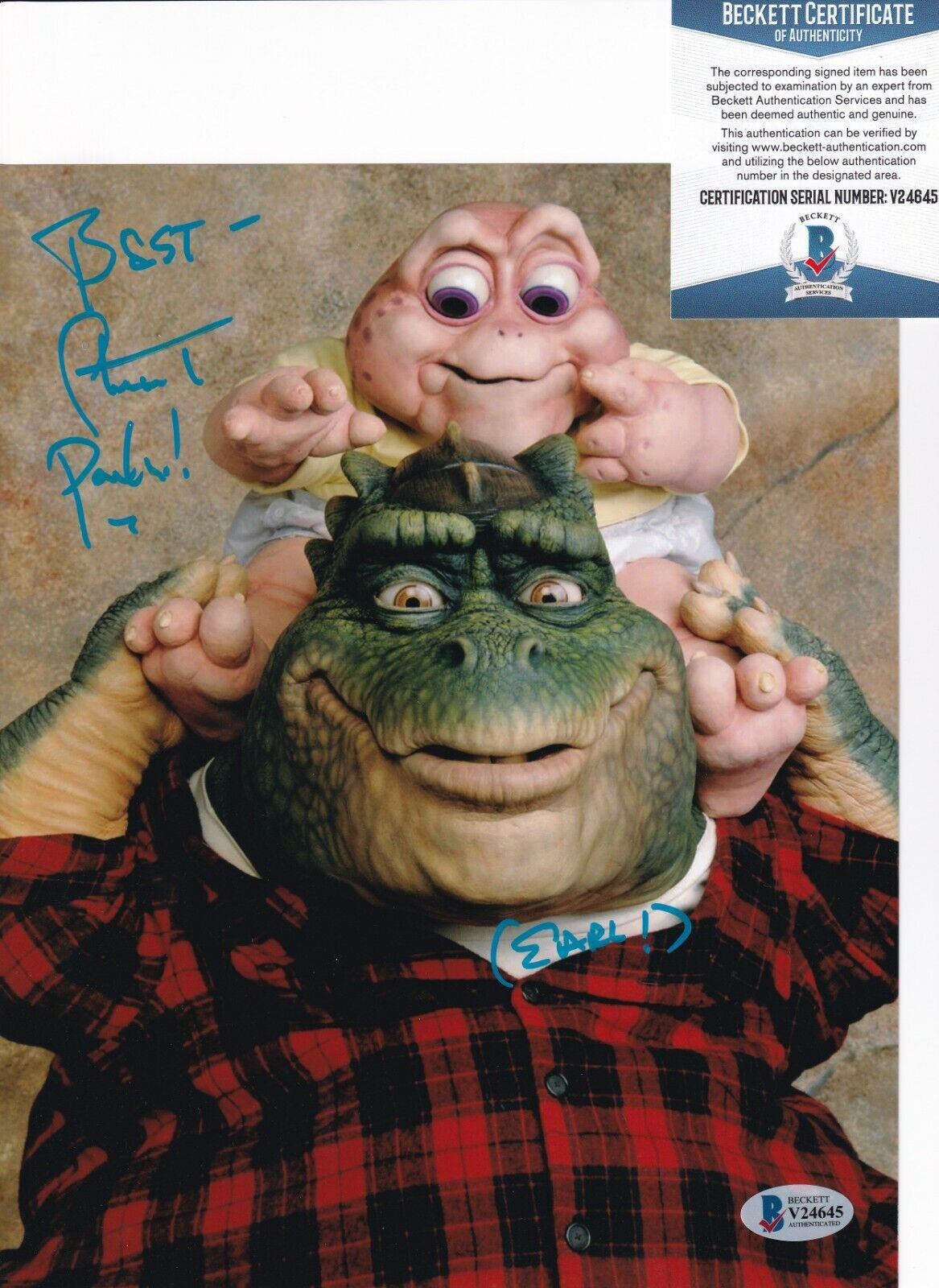 STUART PANKIN signed (DINOSAURS) autographed 8X10 Photo Poster painting BECKETT BAS V24645