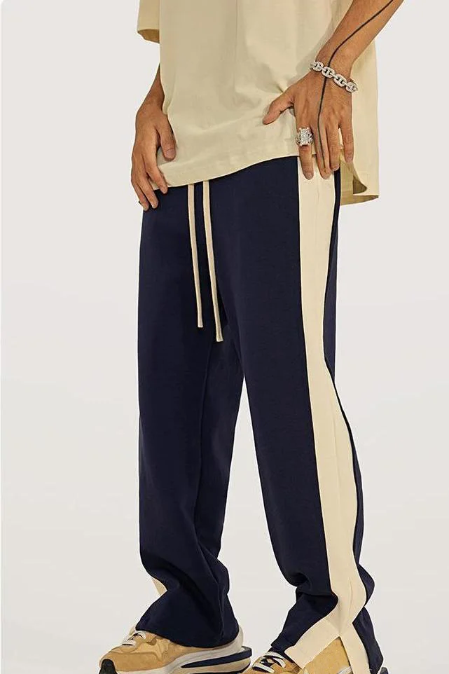 Mens Striped Relaxed Sweatpants