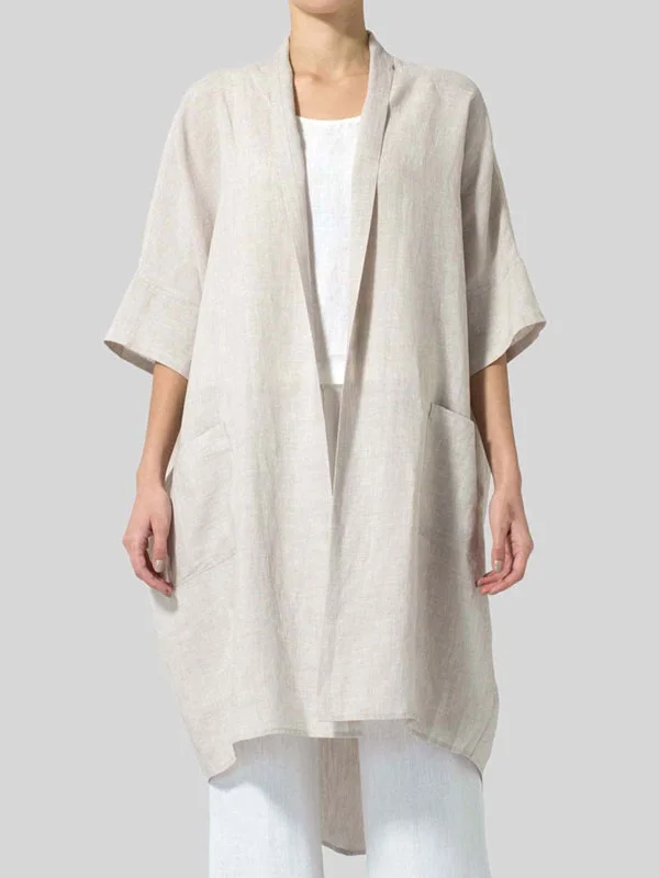 cotton and linen sunscreen all-match coat cardigan