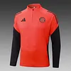 Joyfball 2025/2026 Bayern Munich Half-Pull Training Suit Orange Red Football Shirt 1:1 Thai Quality