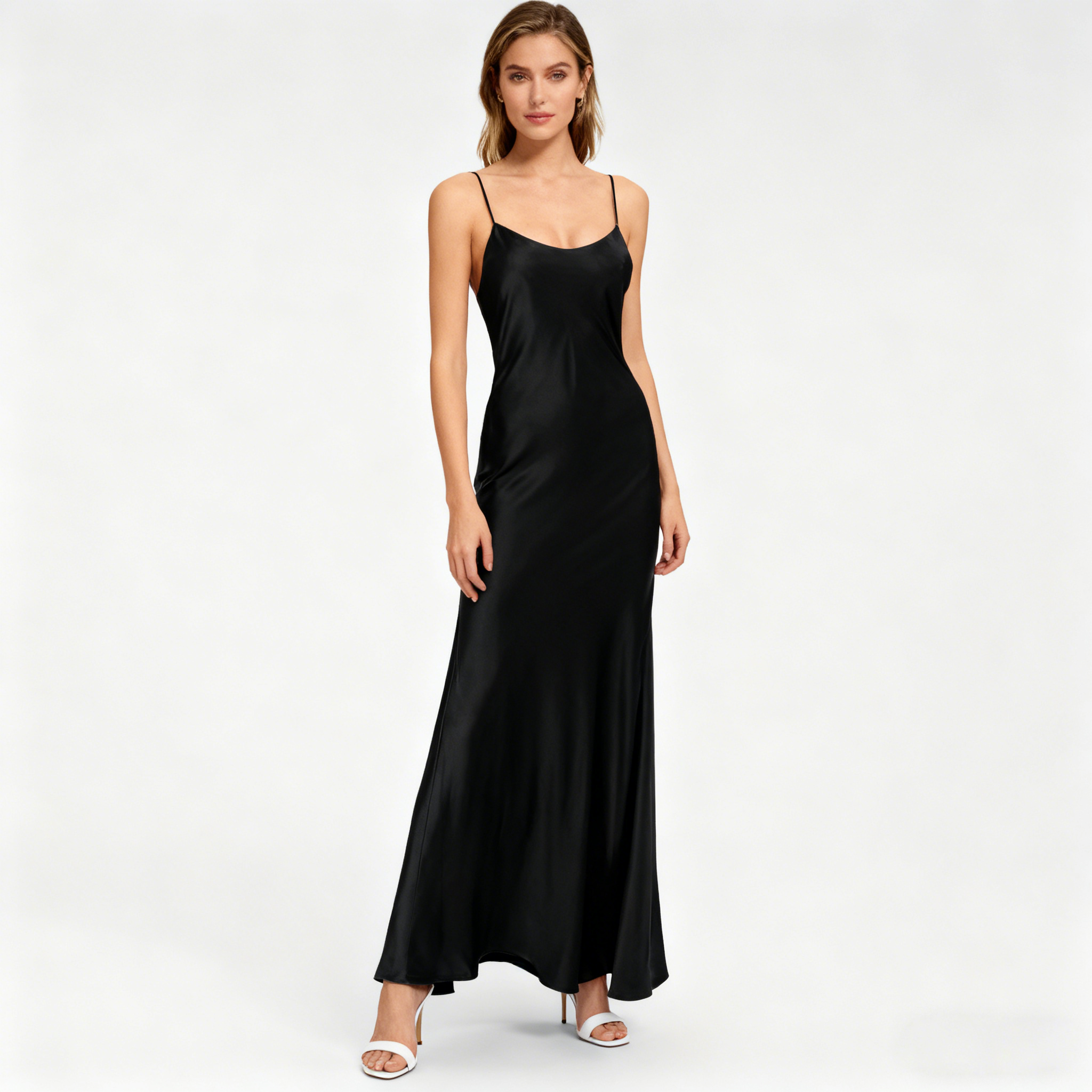 Mulberry Silk Bias Cut Dress Sleeveless For Cocktail Party REAL SILK LIFE