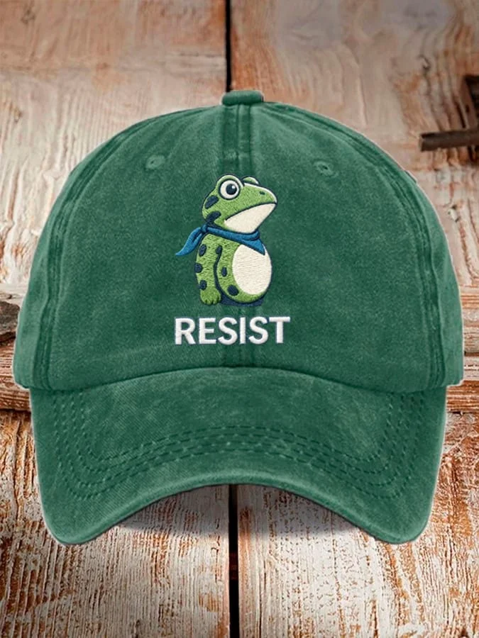 Unisex Resist Frog Baseball Cap 