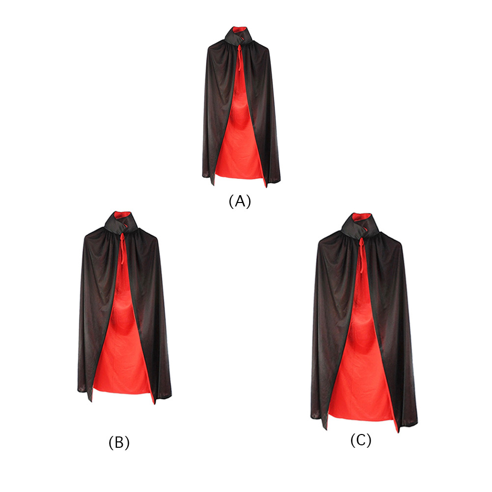 

Double Stand Up Collar Cloak Halloween Grim Reaper Cosplay Vampires Capes, 140cm, 501 Original