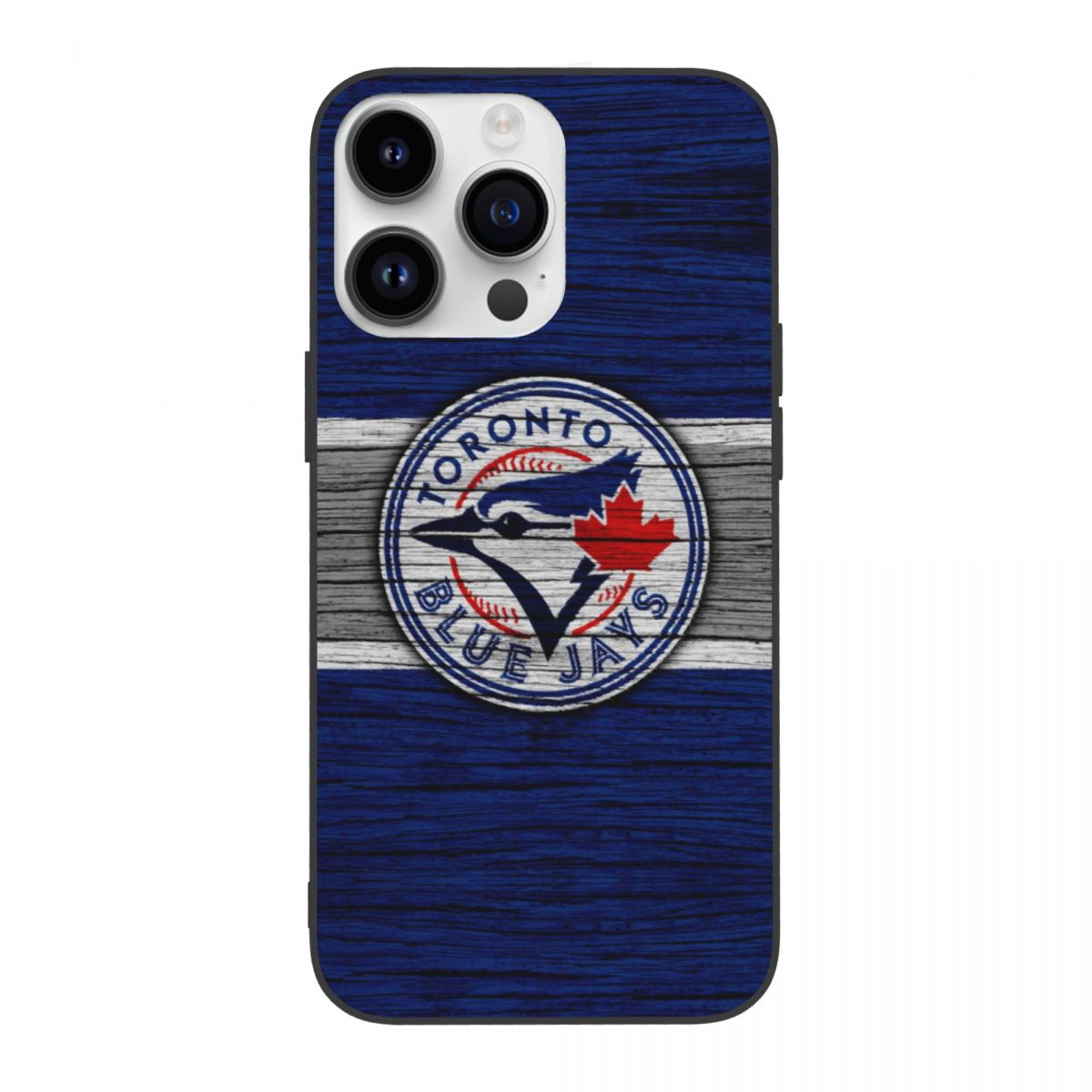 Toronto Blue Jays Painted Wood Logo iPhone 14 Cover