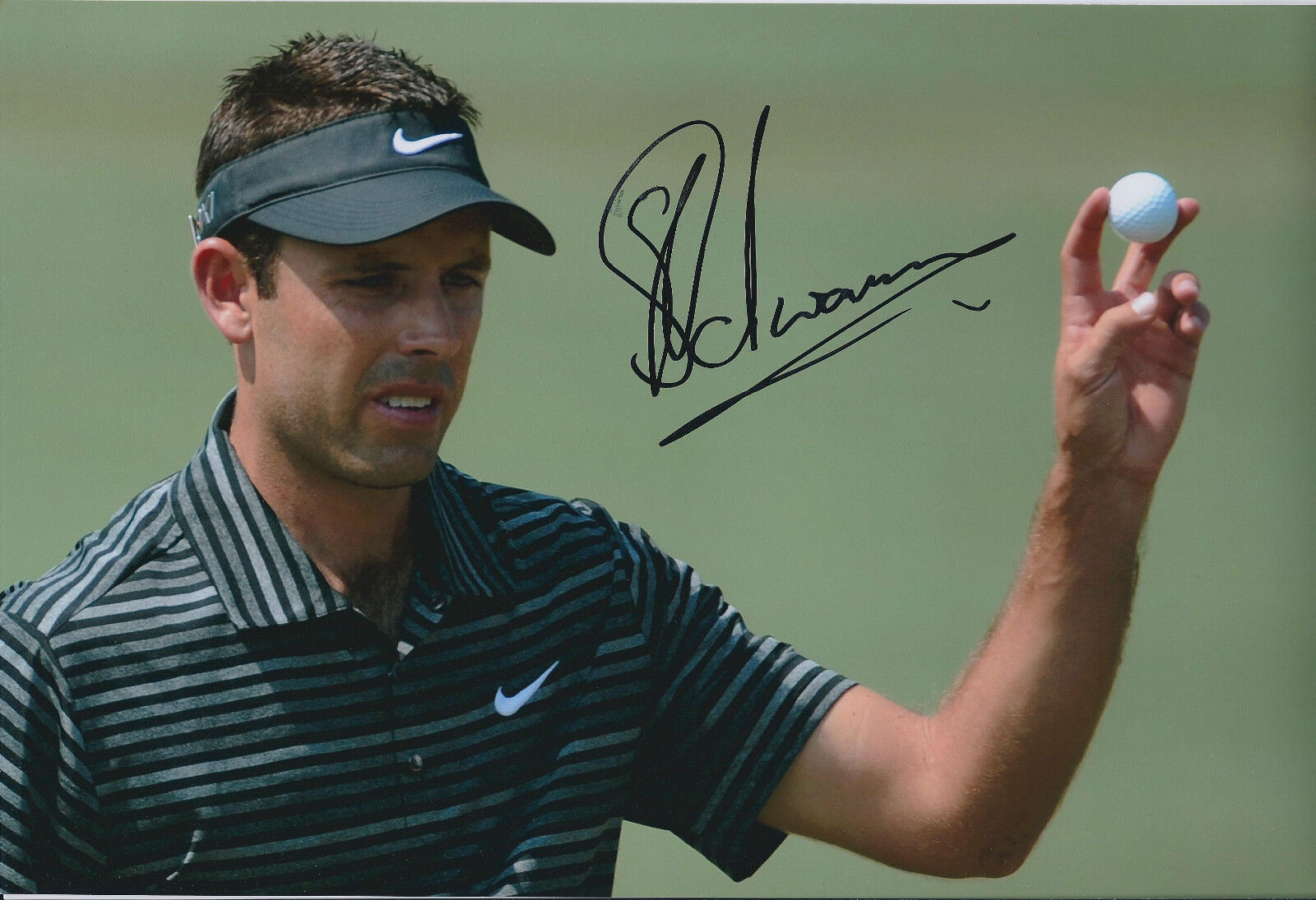 Charl Schwartzel SIGNED 12x8 Photo Poster painting AFTAL Masters Winner US PGA Golf COA