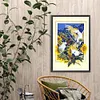 uk.everydayedeals (Limited Stock)Diamond Painting - Full Round - Framed Sunflower Parrot(40*60cm)