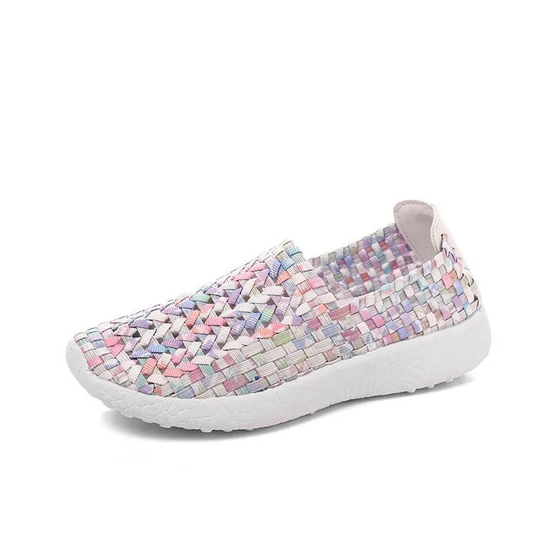 Summer new weave shoes shoes easy to wear temperament shoes light comfortable casual shoes