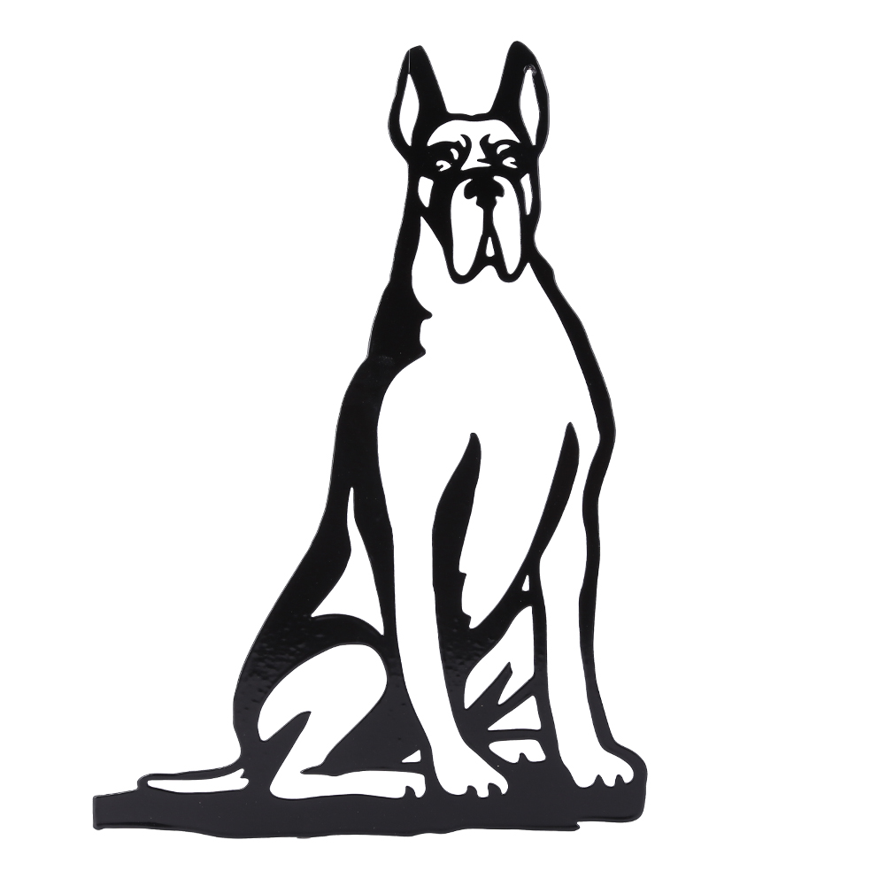 

Black Metal Dog Silhouettes Statues for Garden Backyard Lawn Decoration, 501 Original