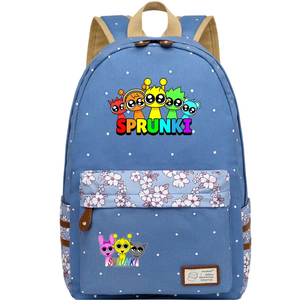 Mayoulove Sprunki Backpack Lightweight Design with Multiple Compartments for School Use-Mayoulove