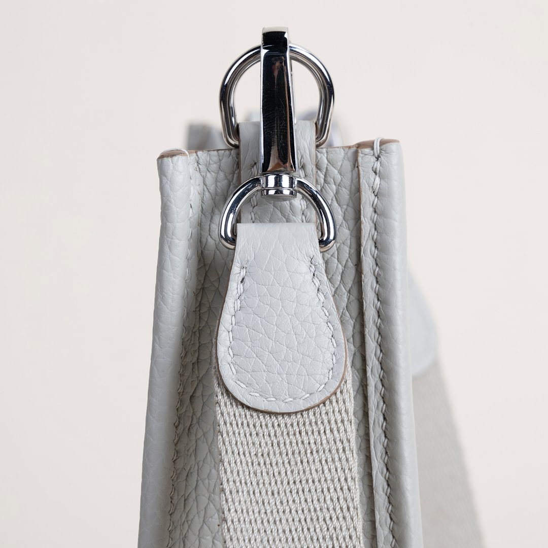 Evelyne mini Clemence 80 Pearl gray PHW