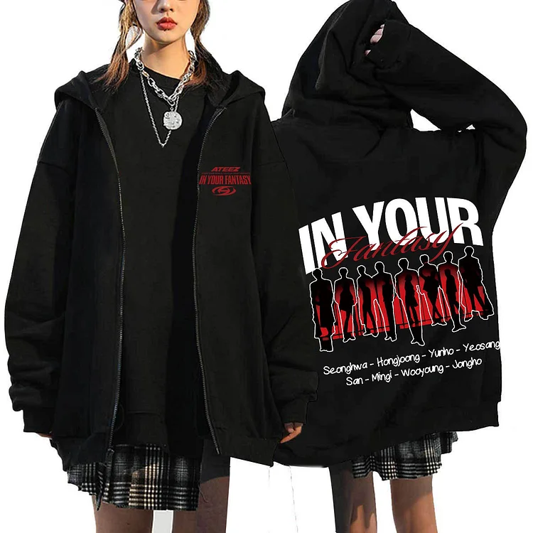 2025 ATEEZ IN YOUR Fantasy Creative Zip UP Hoodies