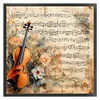 Violin Notes-11CT Stamped Cross Stitch 45*45cm