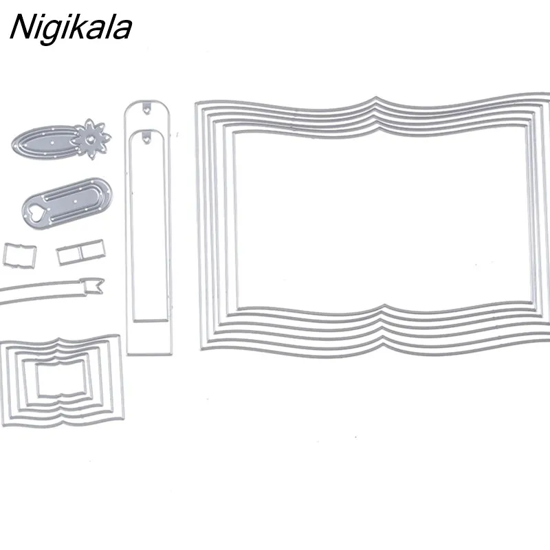 Nigikala Frame Metal Cutting Dies Scrapbooking Album Paper Craft ...