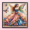 (Counted/Stamped) Butterfly Fairy-11CT Cross Stitch 50*50cm/19.69*19.69in