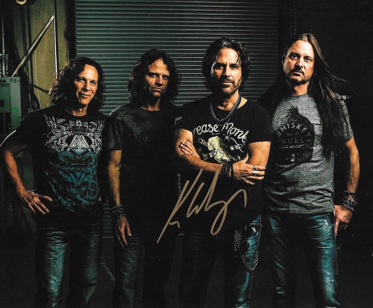 * KIP WINGER * signed 8x10 Photo Poster painting * WINGER BAND * PROOF * 13