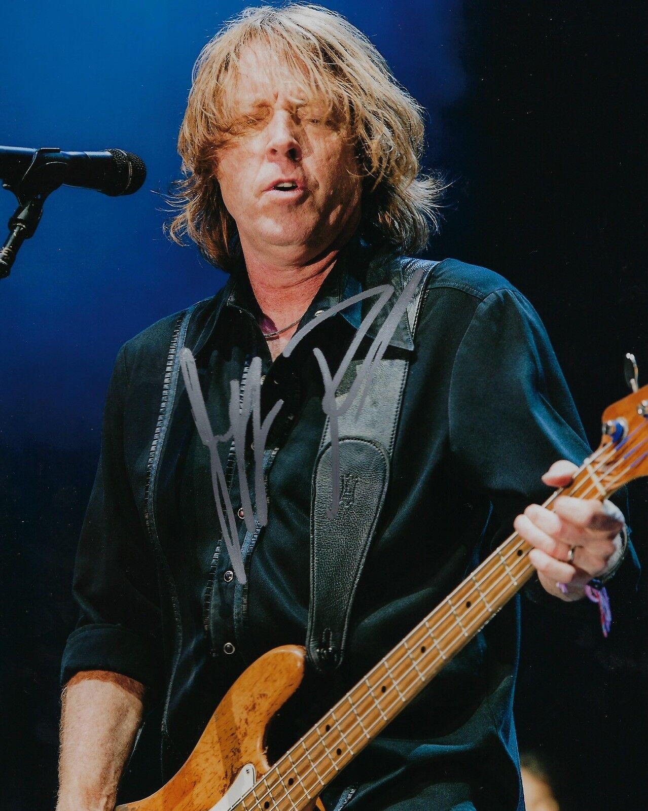 GFA Dokken & Foreigner Bassist * JEFF PILSON * Signed 8x10 Photo Poster painting PROOF J1 COA