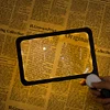 5x Portable Magnifier 48 LED Lights Dimmable Reading Magnifier for Books Reading