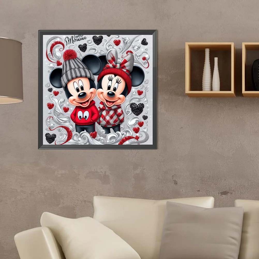 Diamond Painting - Full Round Drill - Mickey Minnie(Canvas|40*40cm)