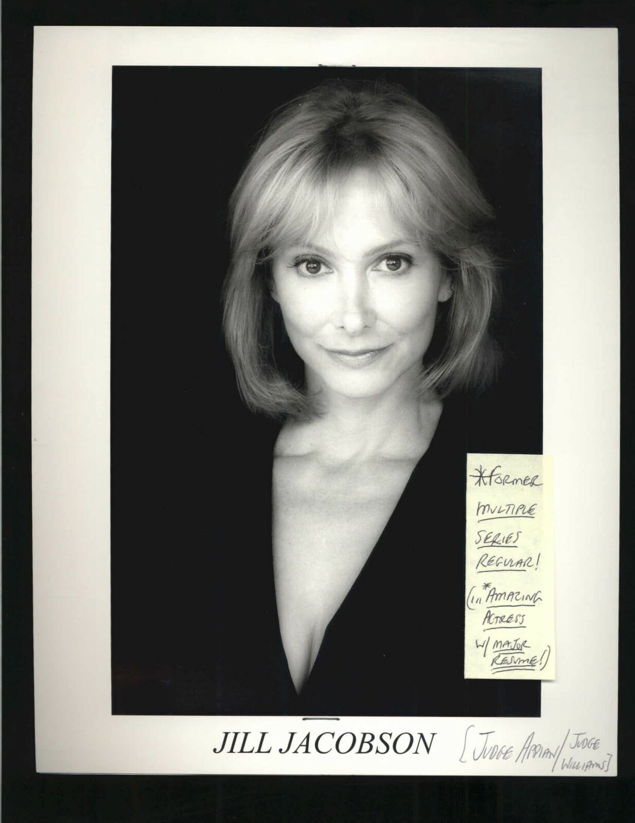 Jill Jacobson - 8x10 Headshot Photo Poster painting with Resume - Falcon Crest