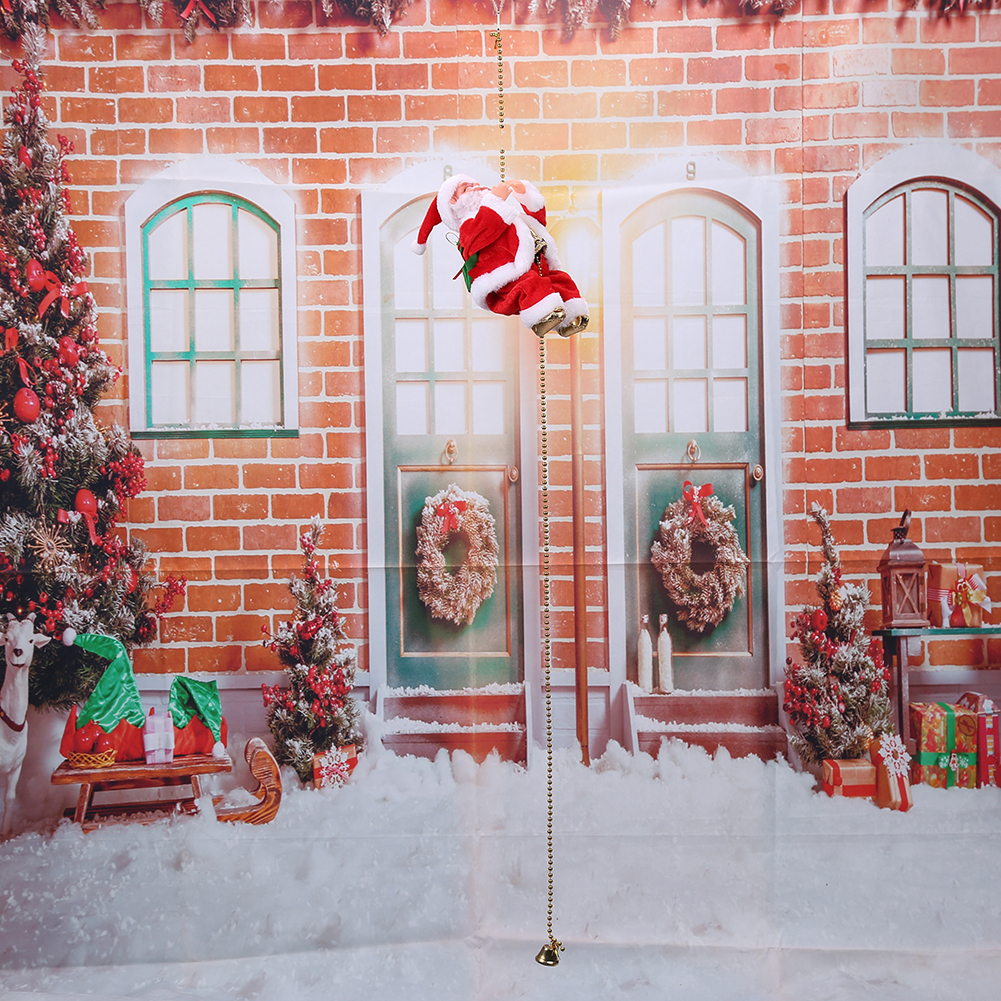 

Electric Santa Claus Toys Climb Ladder Bead Christmas Old Man Doll Music, 501 Original